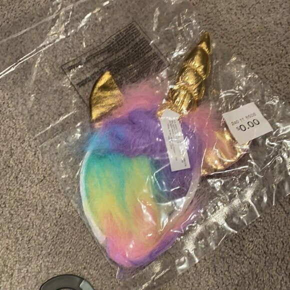 Kids Rainbow Unicorn Costume Halloween Size M (7-8) NWT - Picture 3 of 9